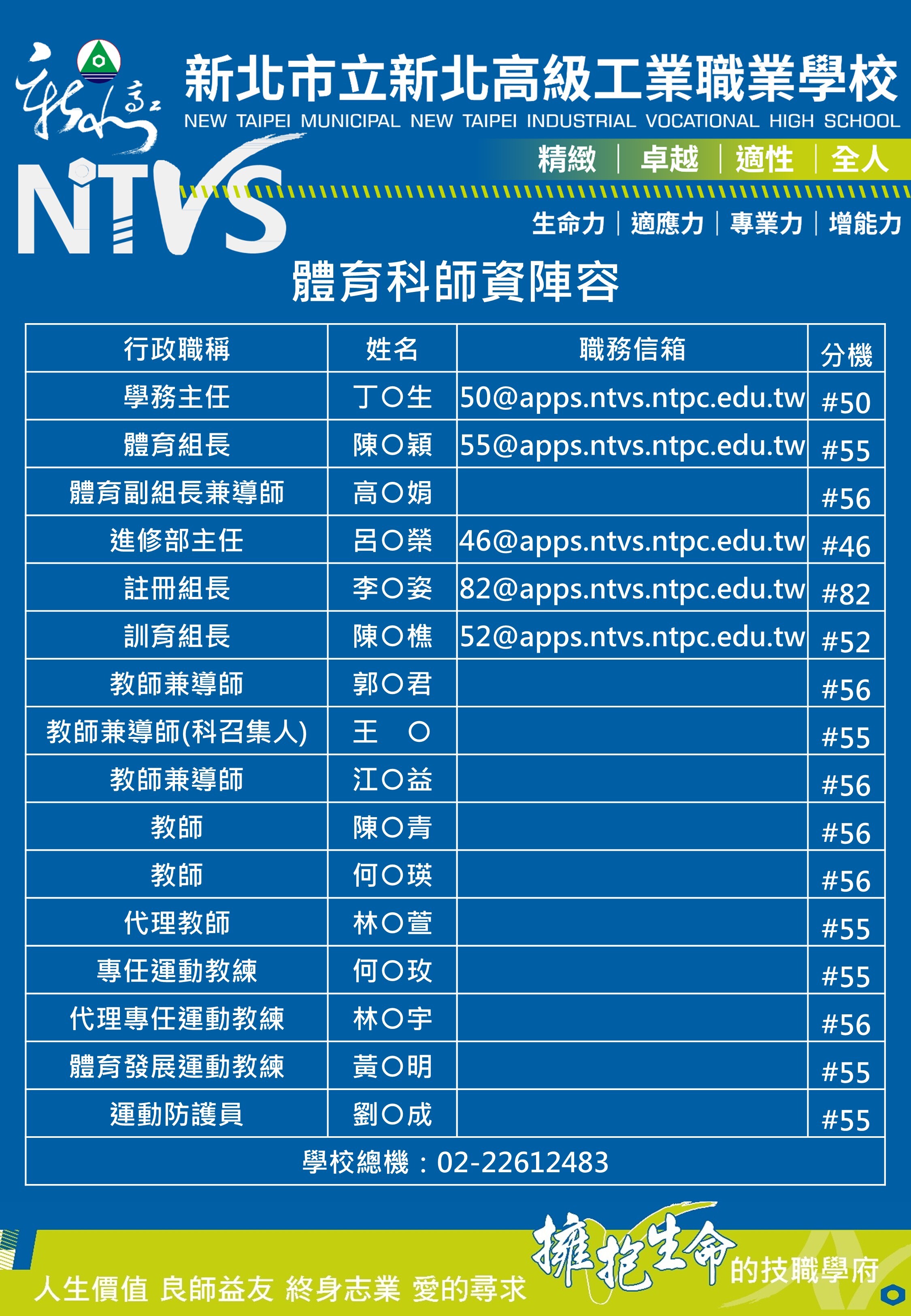 校網成員介紹-體育組