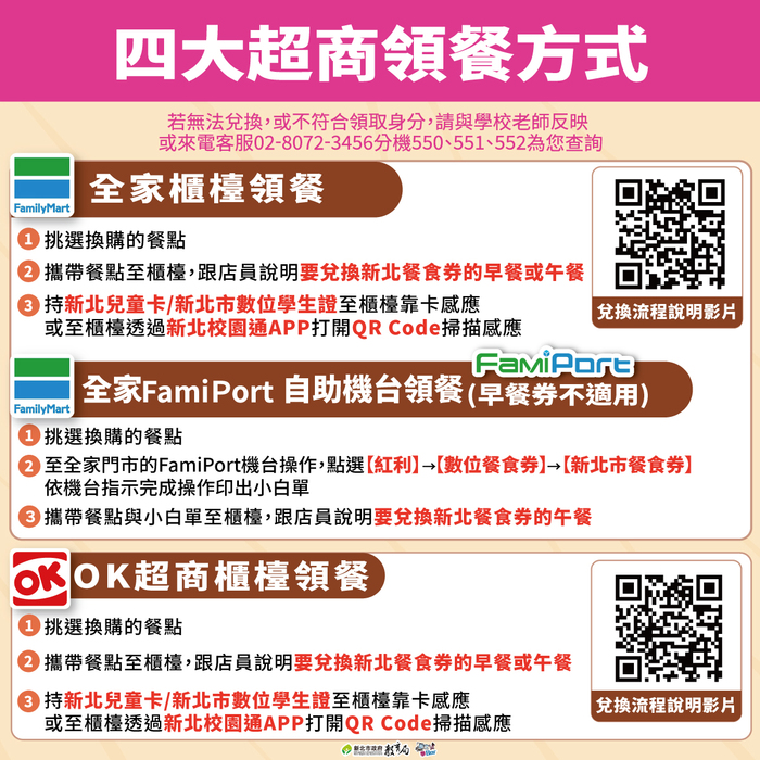 兌餐方法詳細介紹--全家、OK圖片